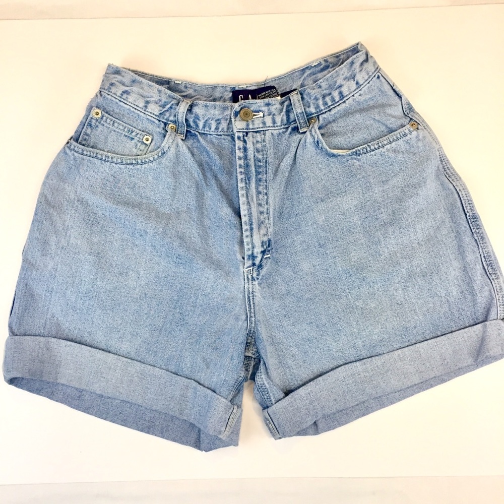 Vintage Gap Light-wash High-waisted Jean Shorts